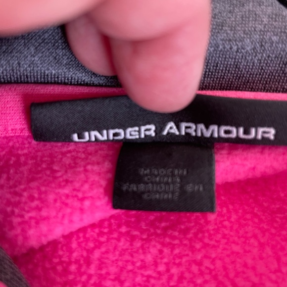 Pink under armor hoodie - Picture 3 of 5